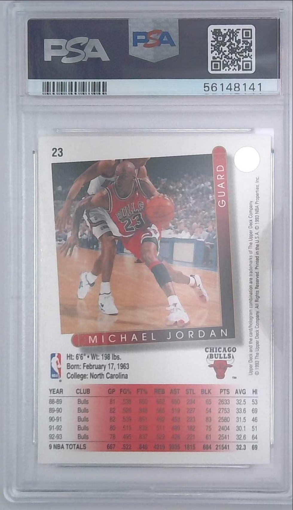 1993-94 Upper Deck Michael Jordan #23 PSA 10 Bulls