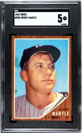 1962 Topps Mickey Mantle SGC 5