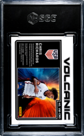 2021 Obsidian Chris Richards Volcanic Jersey Auto Team USA /145 SGC 9.5