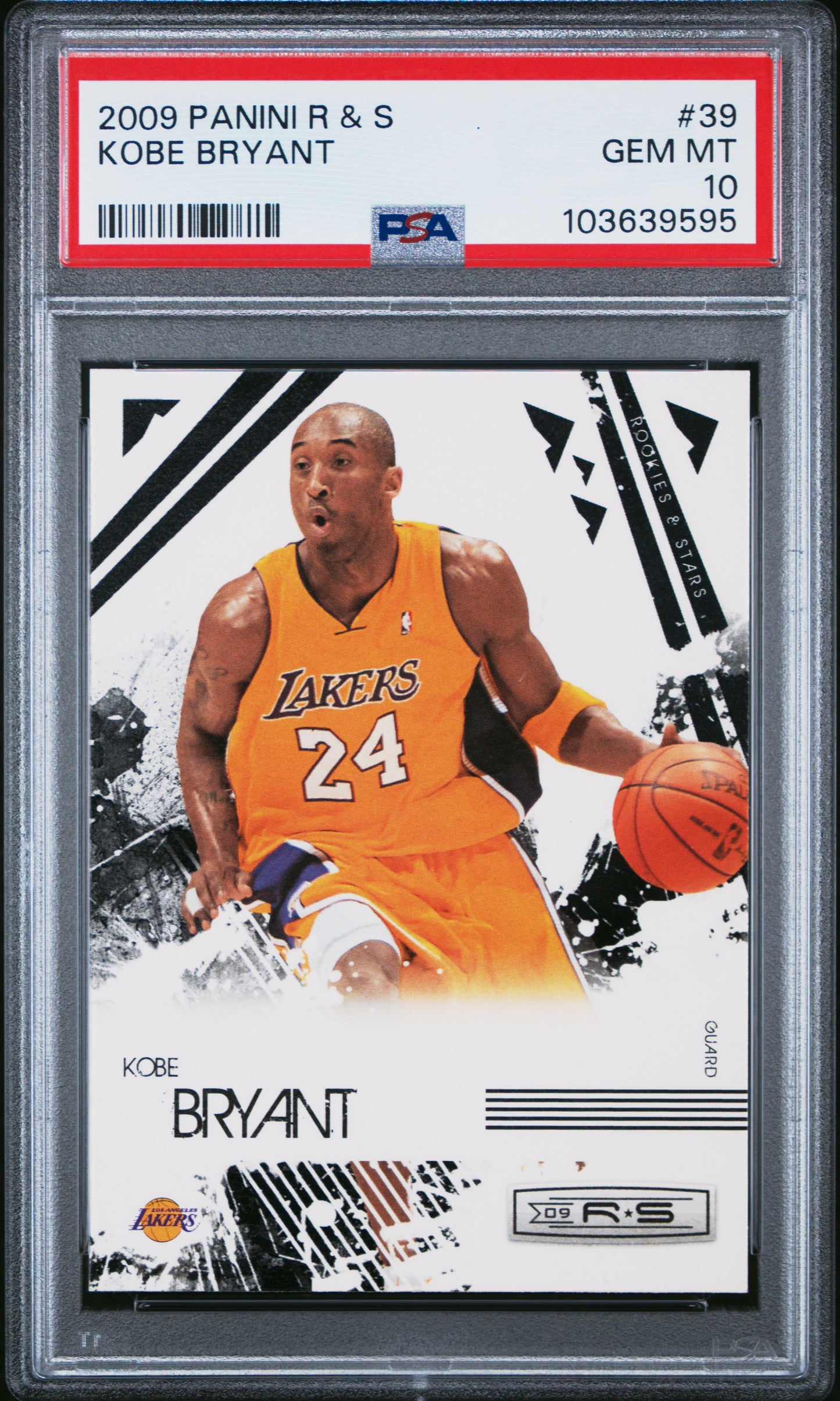2009 PANINI ROOKIES & STARS #39 KOBE BRYANT LAKERS PSA 10