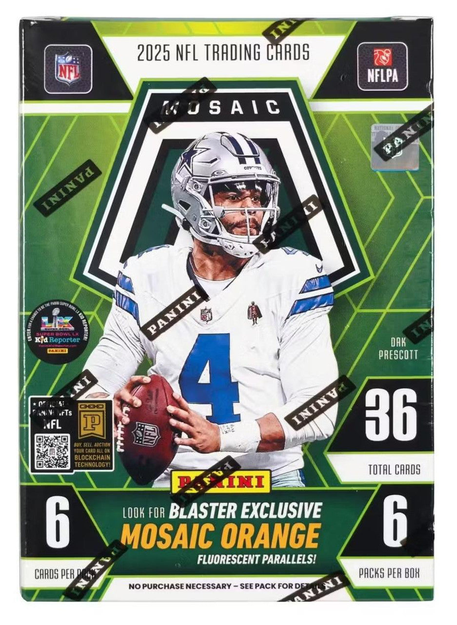 2025 Panini NFL Mosaic Football Trading Card Blaster Box