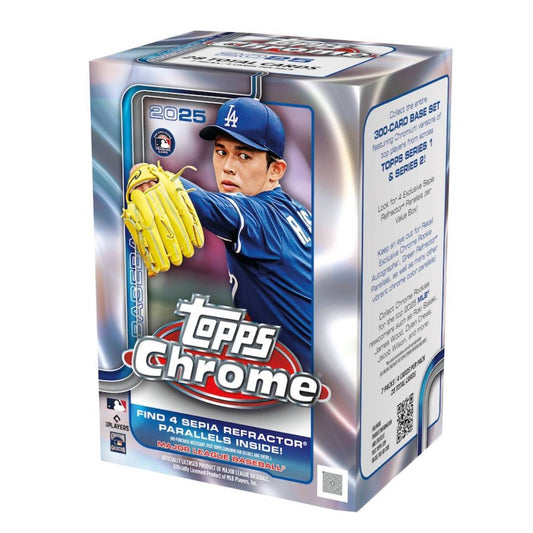 2025 Topps Chrome Baseball 7 Pack Blaster Box