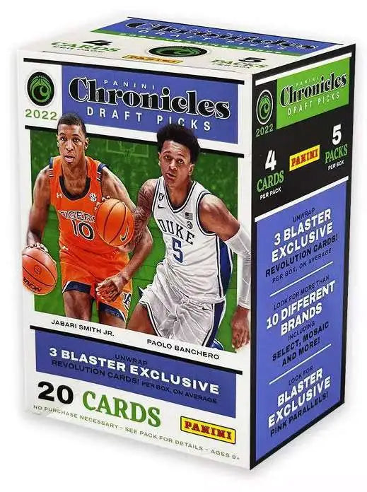 NBA Panini 2022-23 Chronicles Draft Picks Basketball Trading Card BLASTER Box