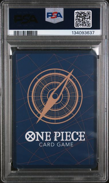 2025 ONE PIECE OP11-A FIST OF DIVINE SPEED PISTOL RED HAWK ALTERNATE ART PSA 10