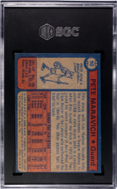 1974-75 Topps PETE MARAVICH Utah Jazz #10 SGC 5