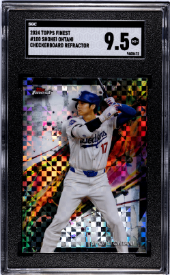2024 Topps Finest Shohei Ohtani Checkerboard Refractor SGC 9.5