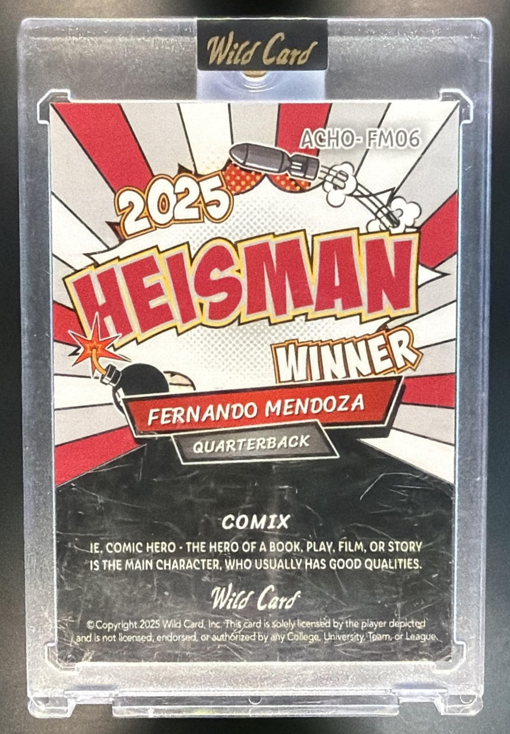 2025 Wild Card Fernando Mendoza Heisman 1/3