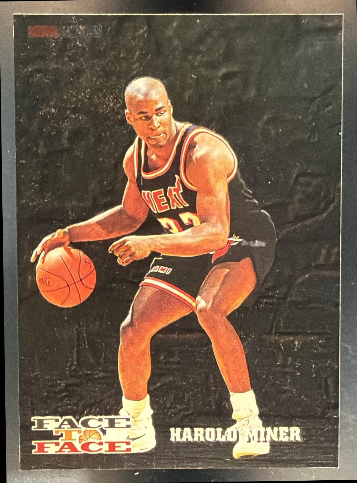 1993-94 Hoops Harold Miner Michael Jordan #FTF10 Face to USA — back