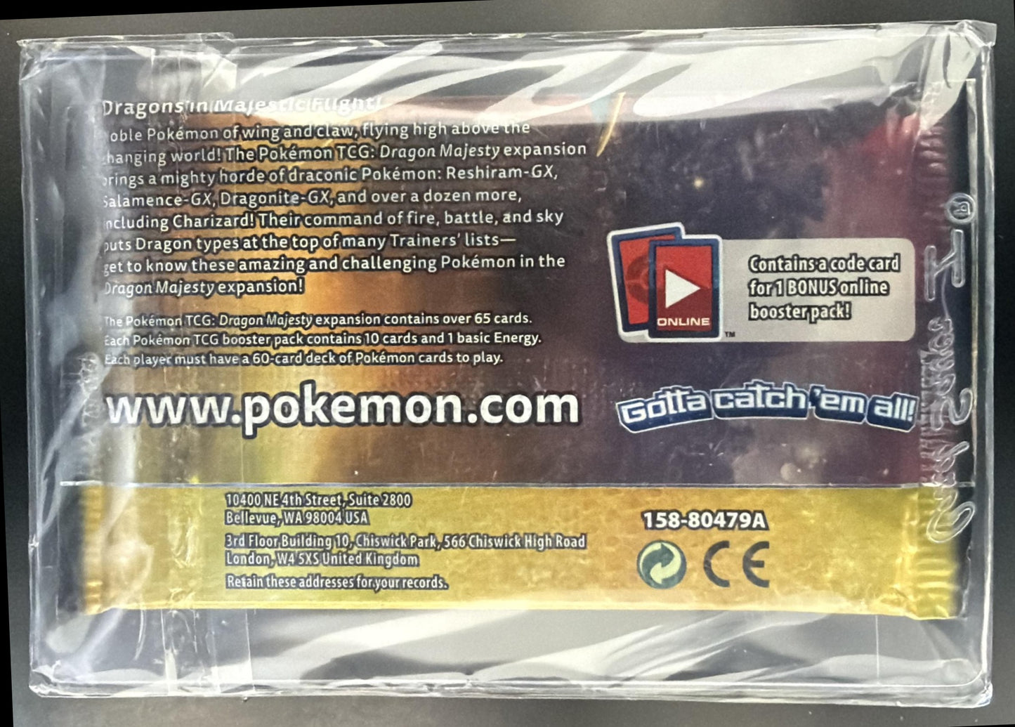 Pokemon Dragon Majesty Pack — back