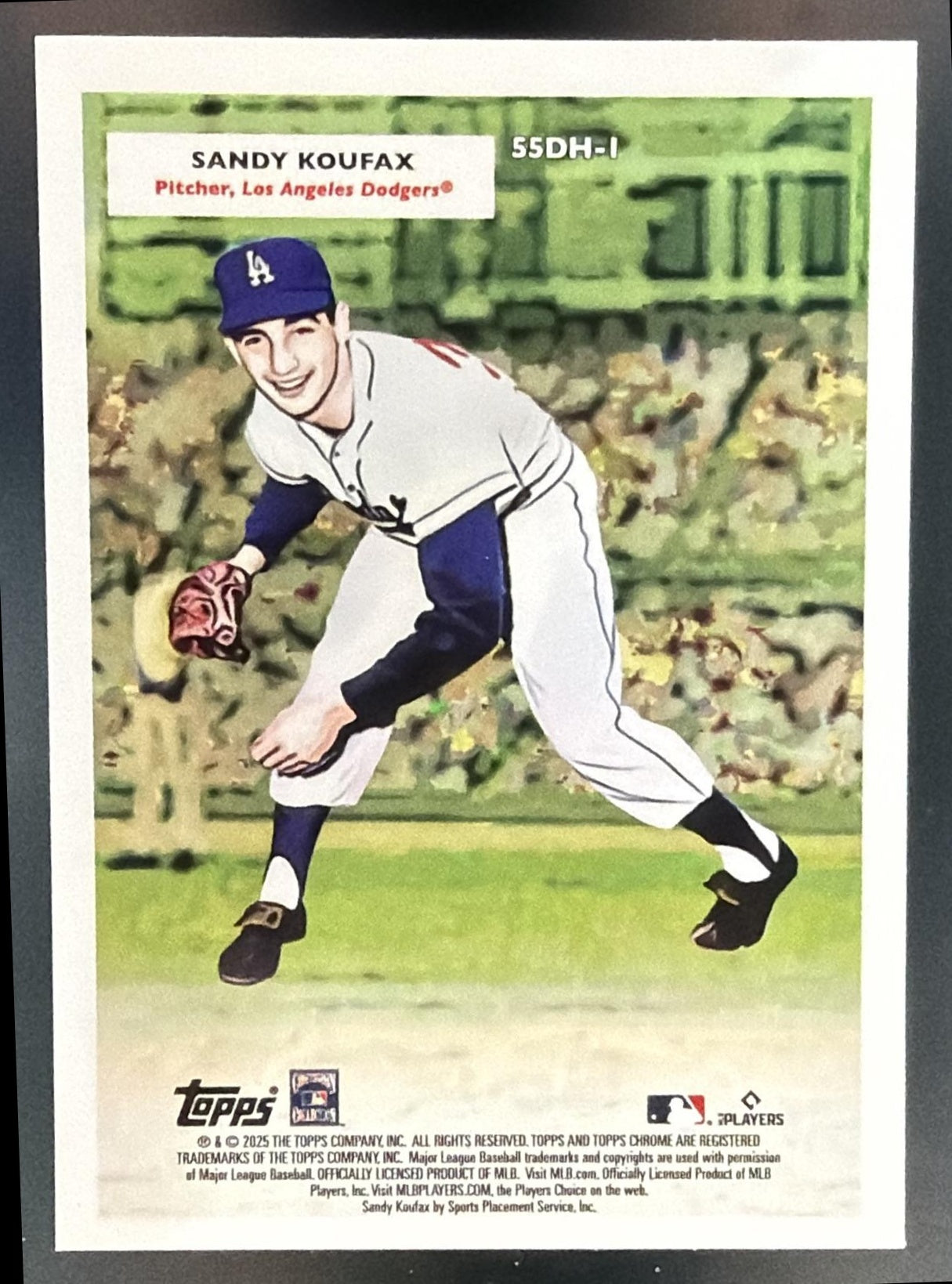 2025 Topps Chrome Platinum Anniversary Sandy Koufax Shohei Ohtani 1955 — back