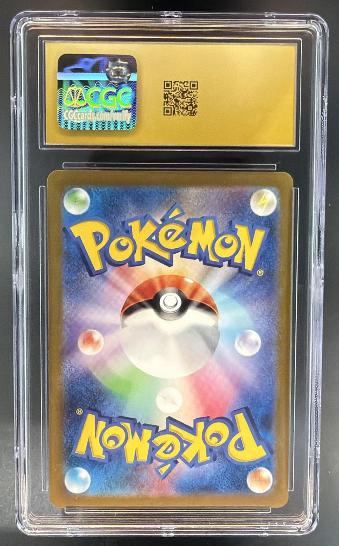2023 Pokemon Scarlet & Violet Ruler of Black Flame Charizard ex #066/108 CGC 10 — back