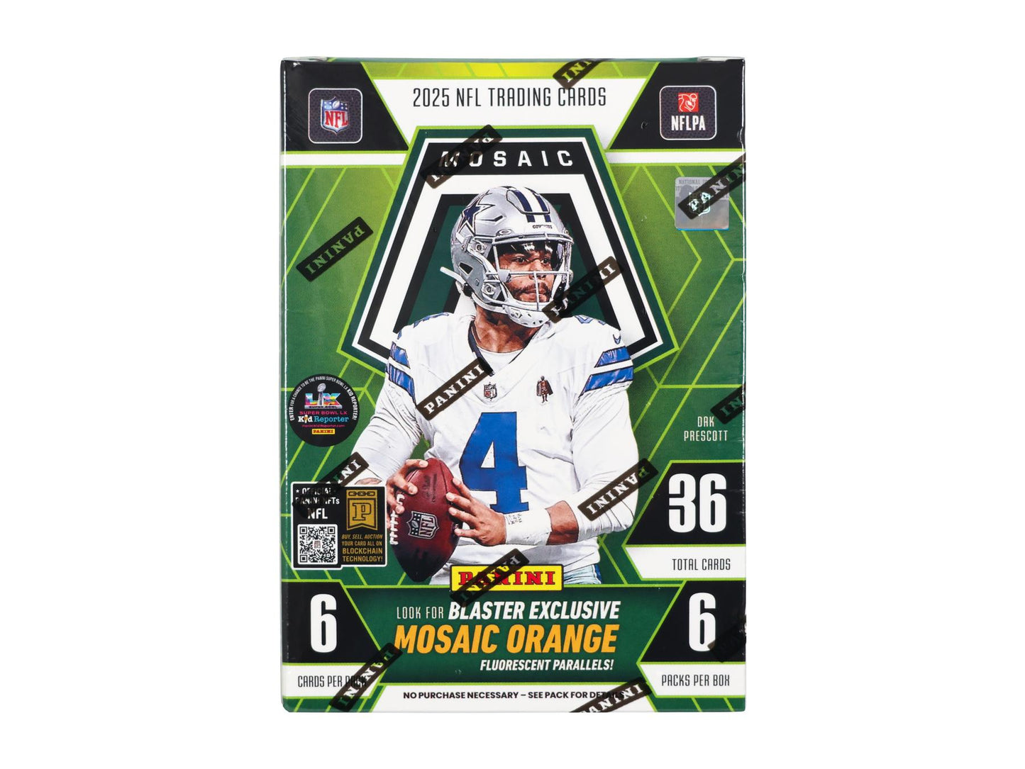 2025 Panini NFL Mosaic Football Trading Card Blaster Box