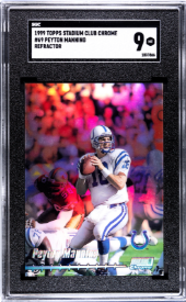 1999 Stadium Club Chrome Peyton Manning #69 C3 Refractor Colts SGC 9