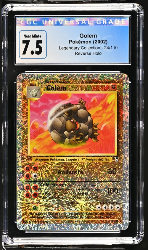 Pokémon 2002 Legendary Collection Golem CGC 7.5
