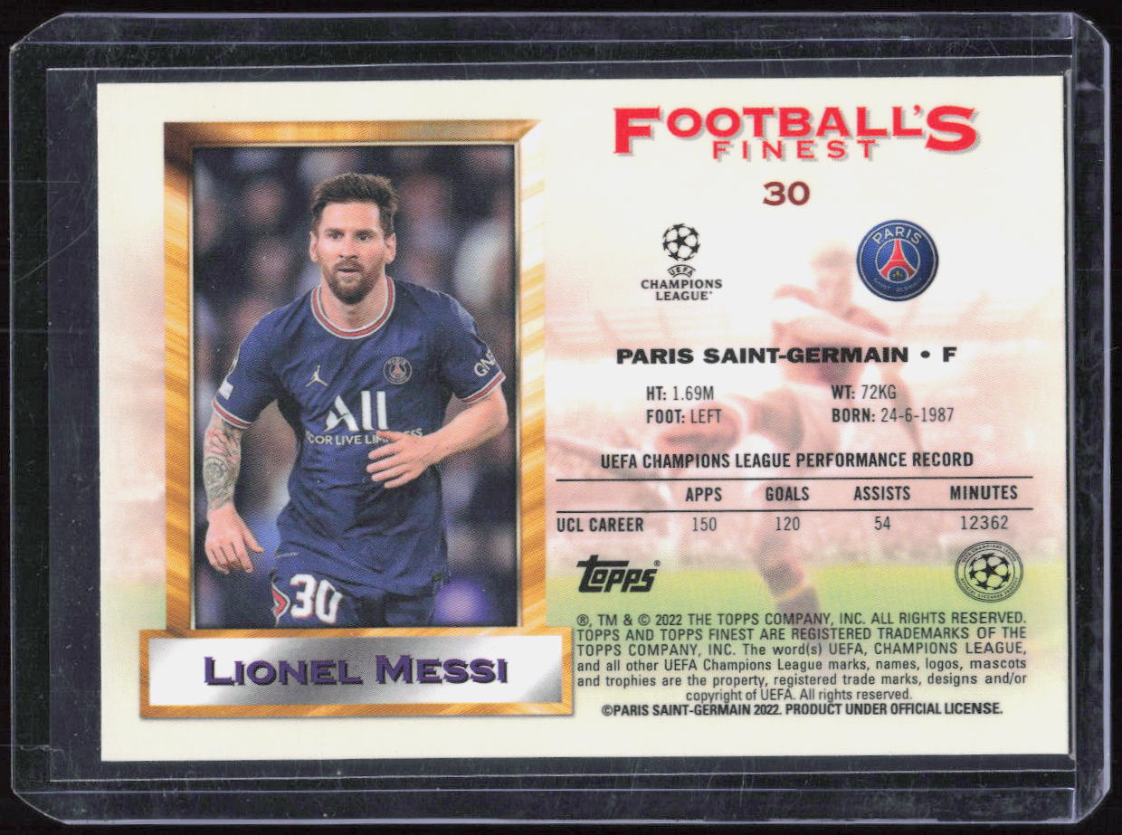 2022 Lionel Messi Footballs Finest Green #30