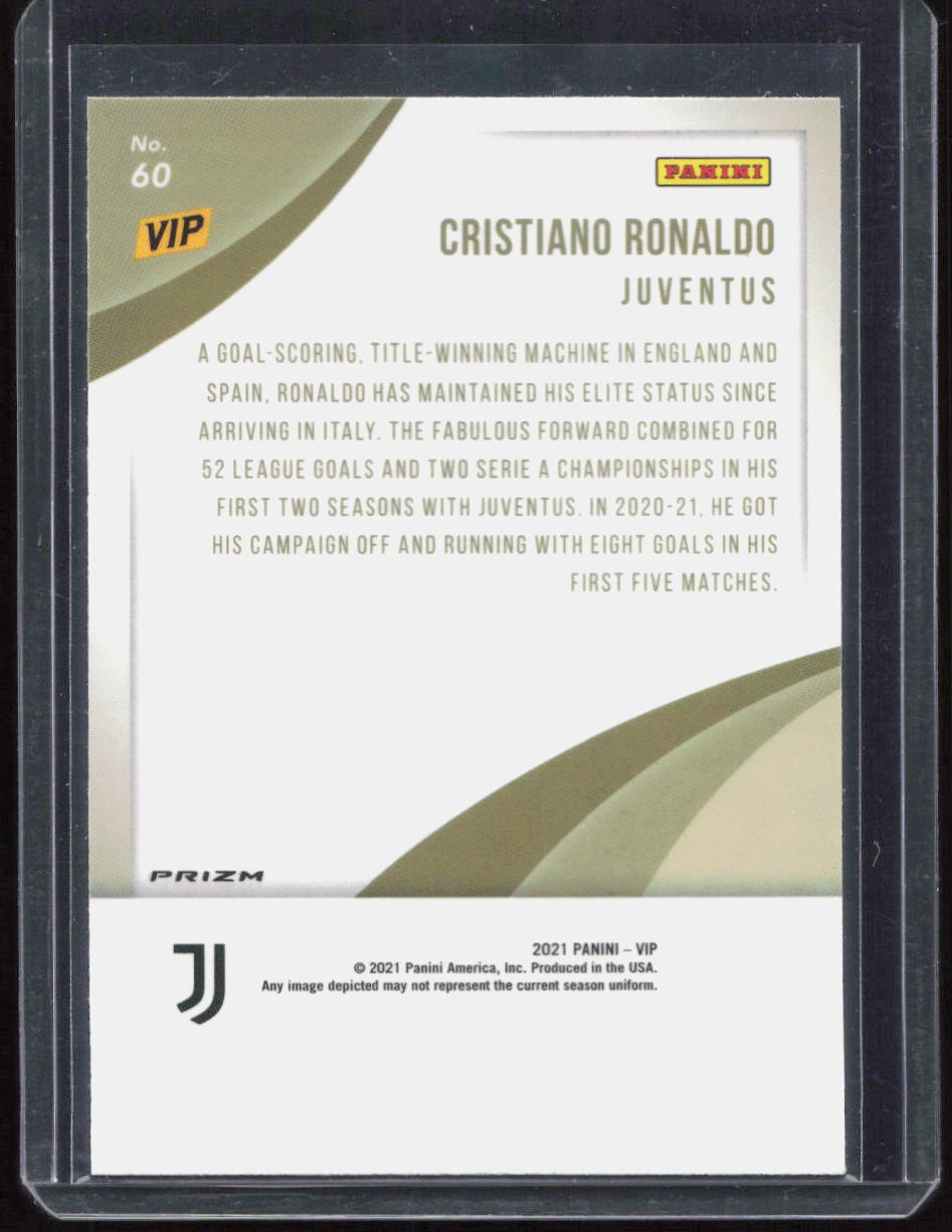 2021 The National VIP Gold Pack CRISTIANO RONALDO Hyper Silver Prizm SP #60