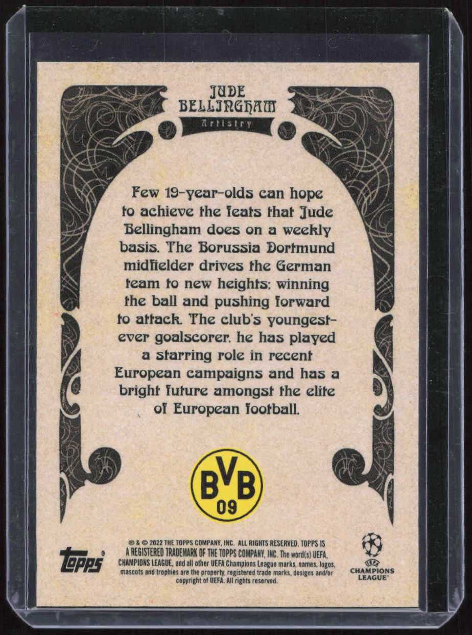 2022-23 Topps Deco UCL Artistry Jude Bellingham