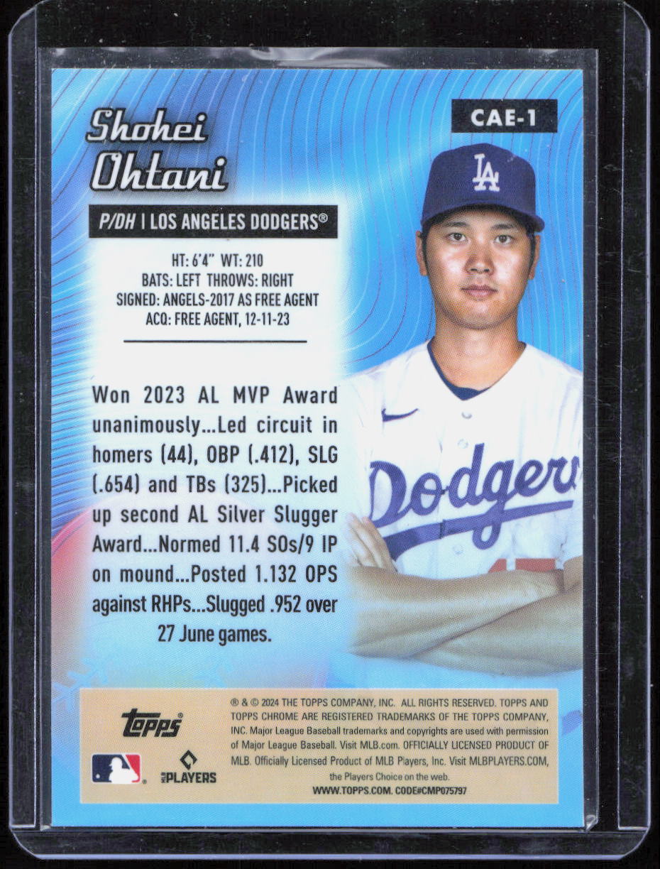 2024 Topps Chrome Shohei Ohtani All Etch #CAE-1 Dodgers