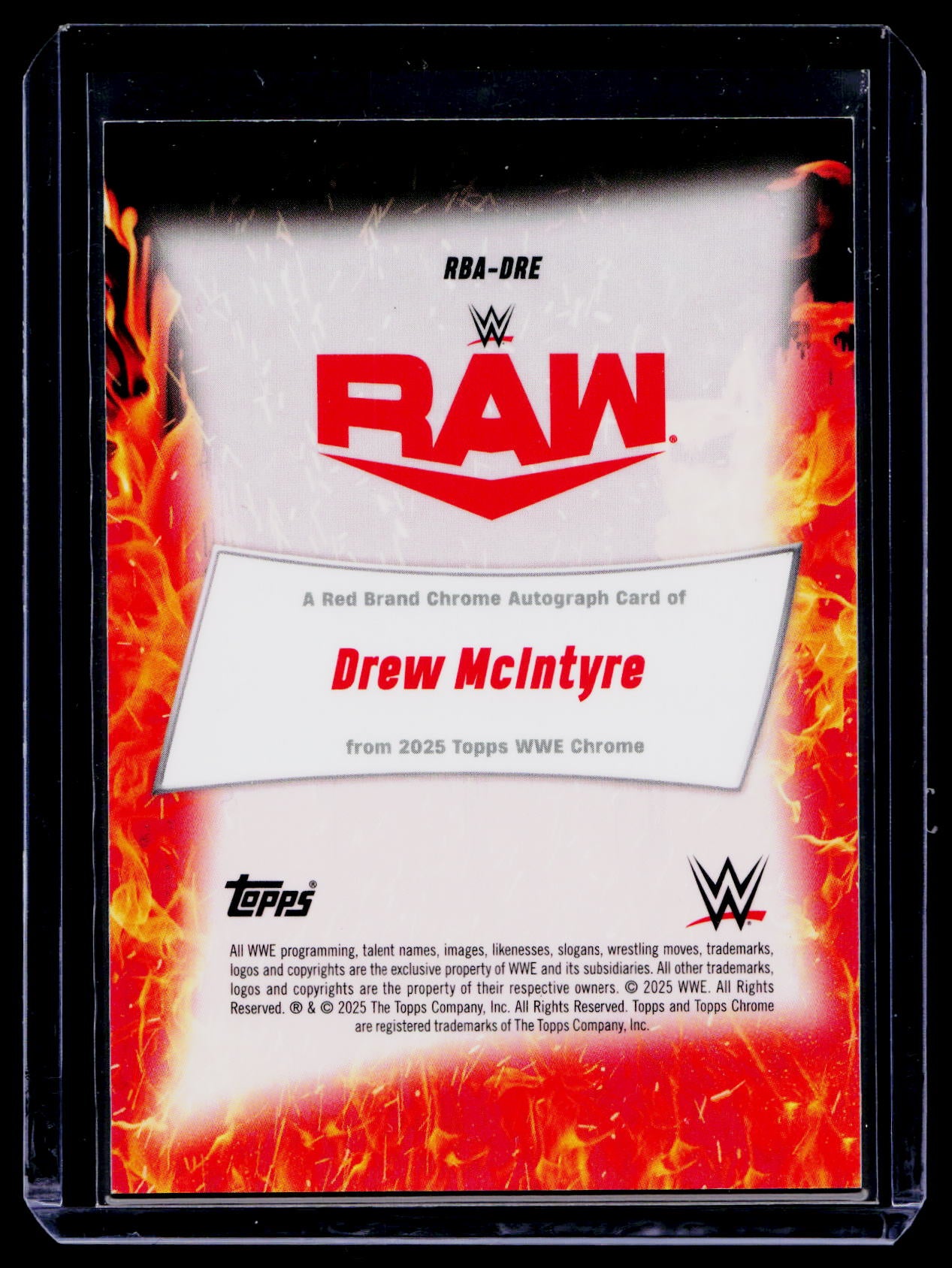 Drew McIntyre- WWE 2025 Topps Chrome Silver Geometric Auto