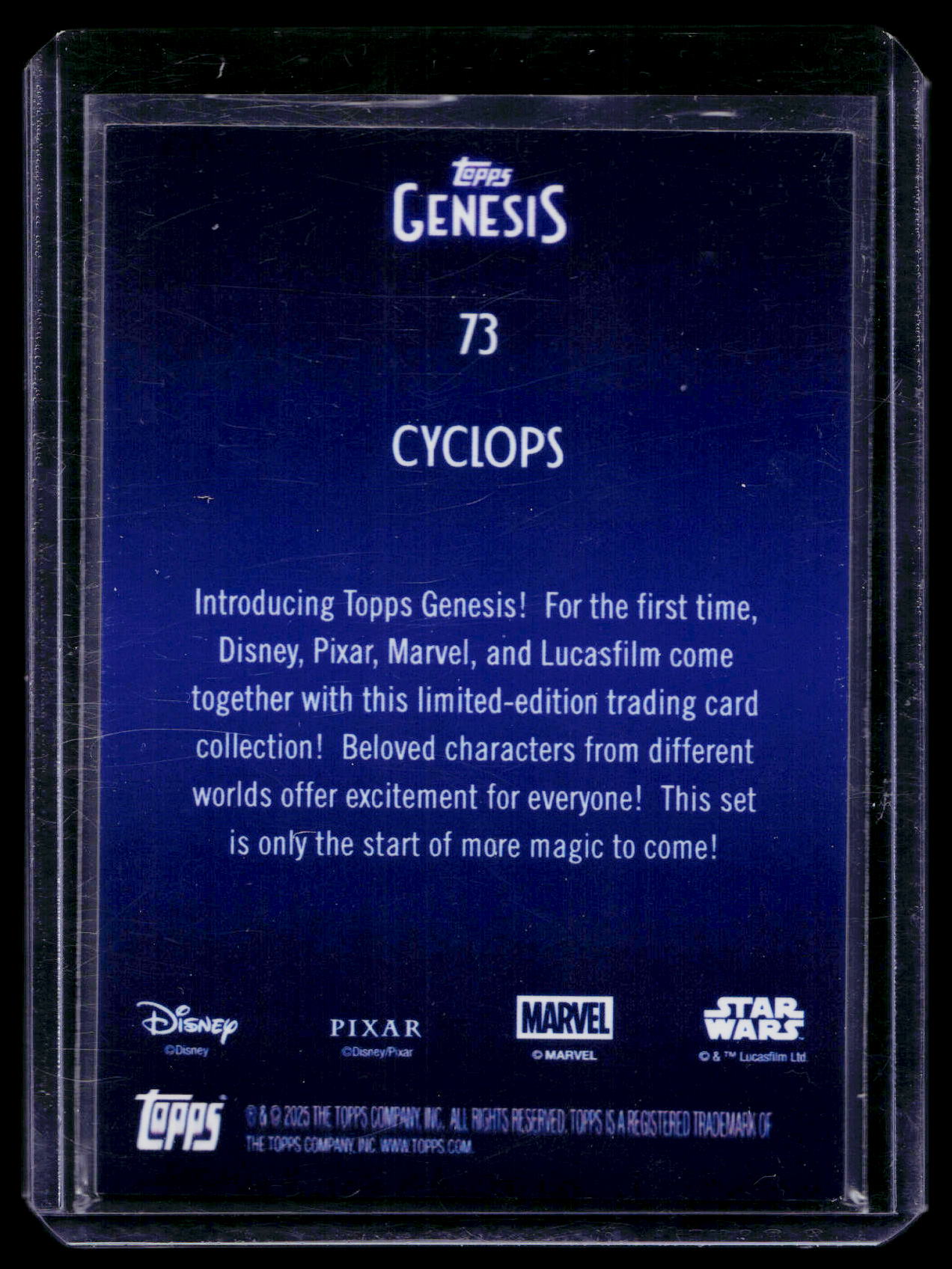 2025 Topps MARVEL - GENESIS - X-MEN - CYCLOPS /99