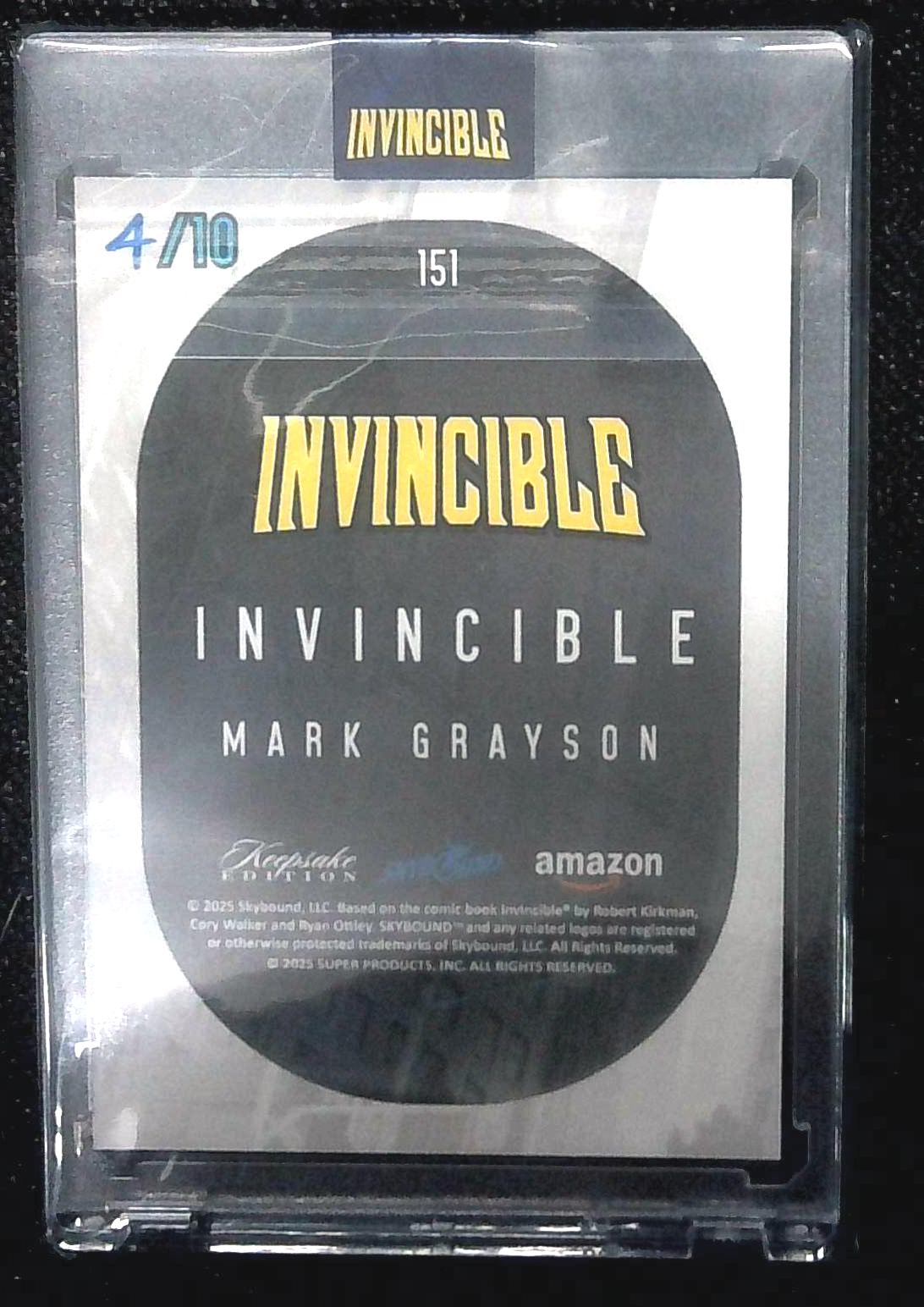 2025 Keepsake Invincible #151 Hand Numbered Gold 4/10 LACS Exclusive