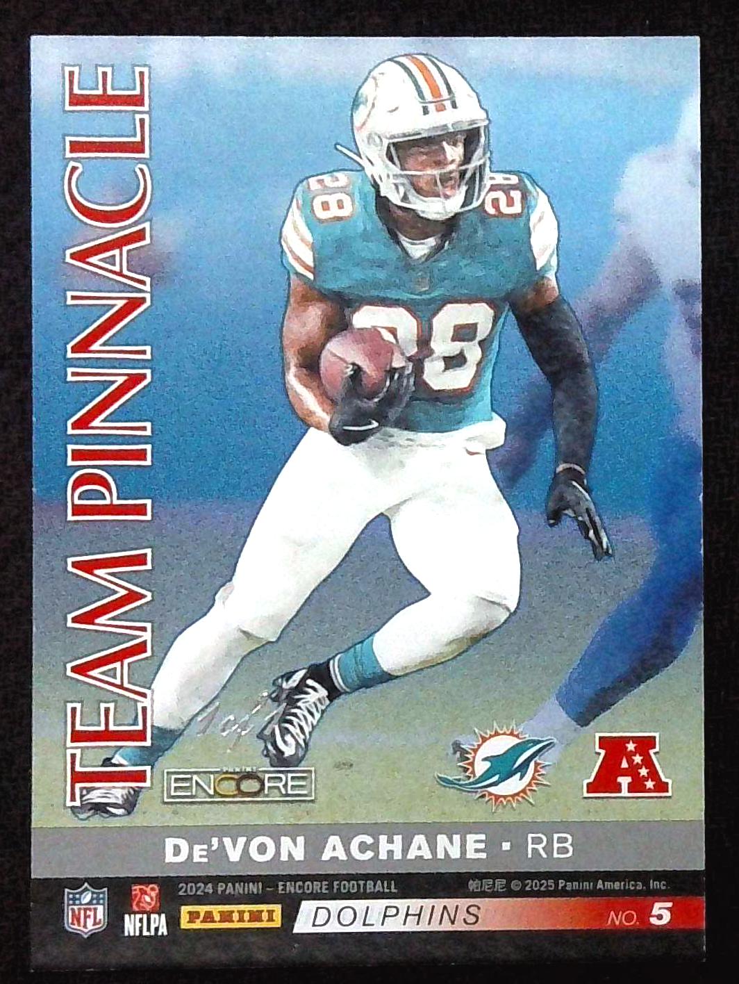 2024 Panini Encore - Team Pinnacle 1/1 Saquon Barkley De'Von Achane