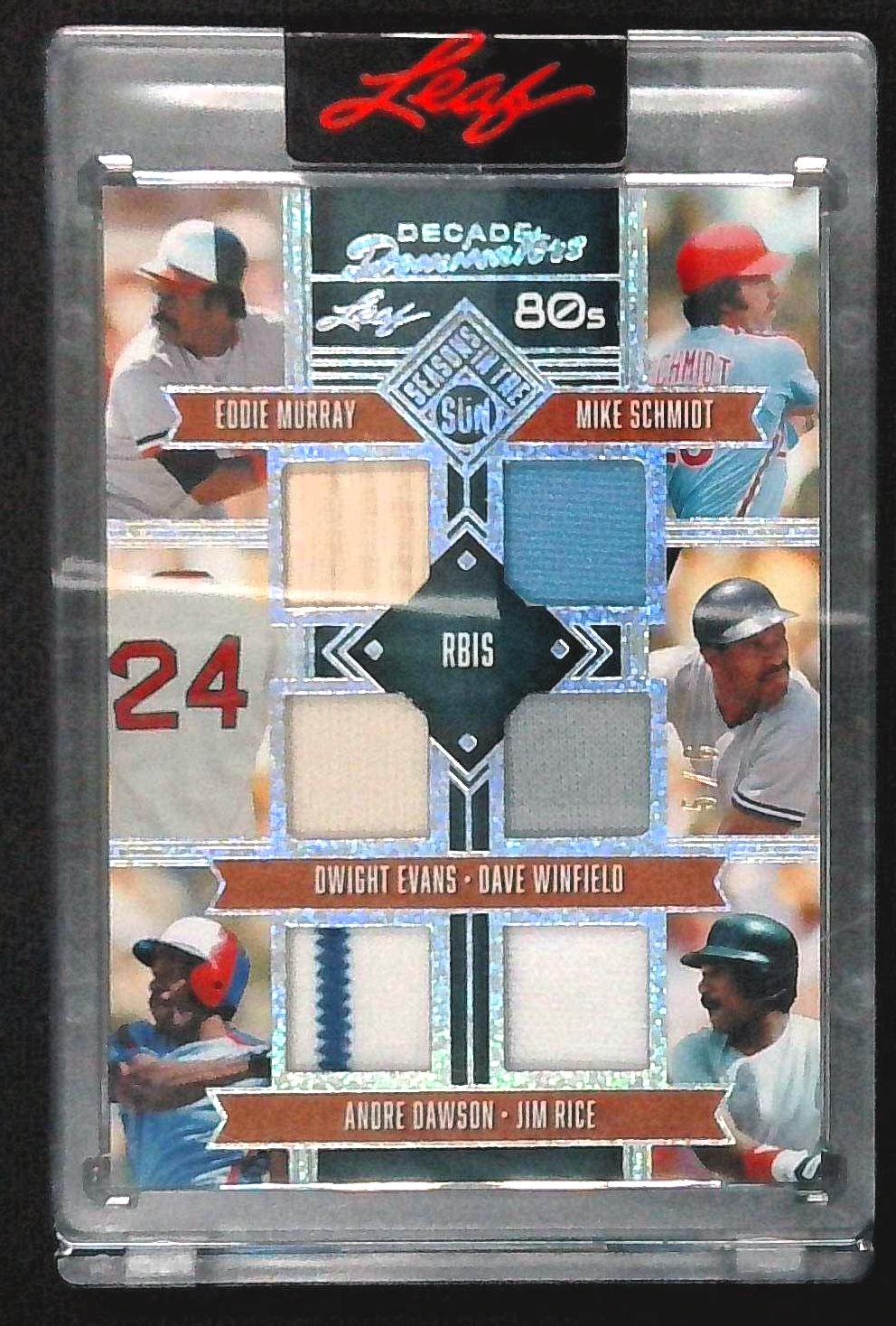 Mike Schmidt Eddie Murray 2025 Leaf Seasons In The Sun Decade Of Dominators 5/6