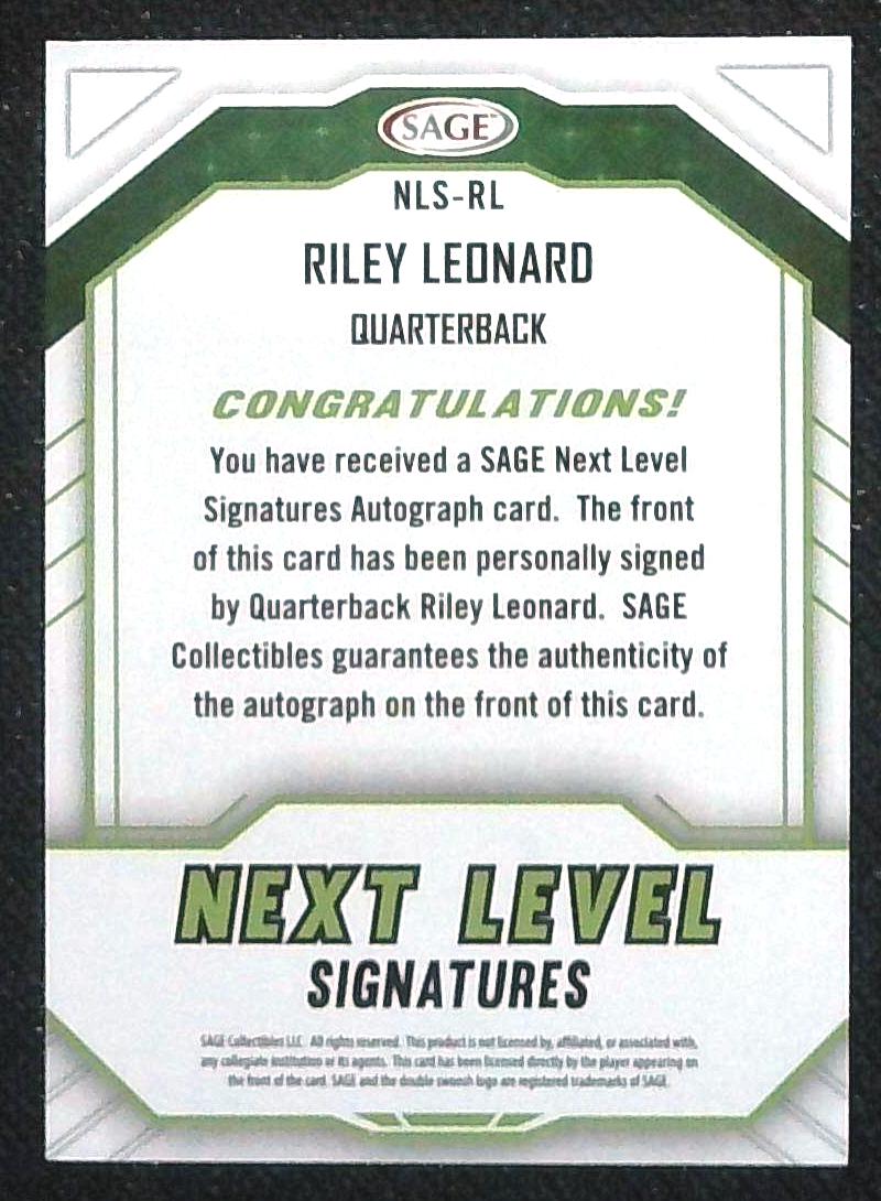 Sage Riley Leonard Next Level Auto