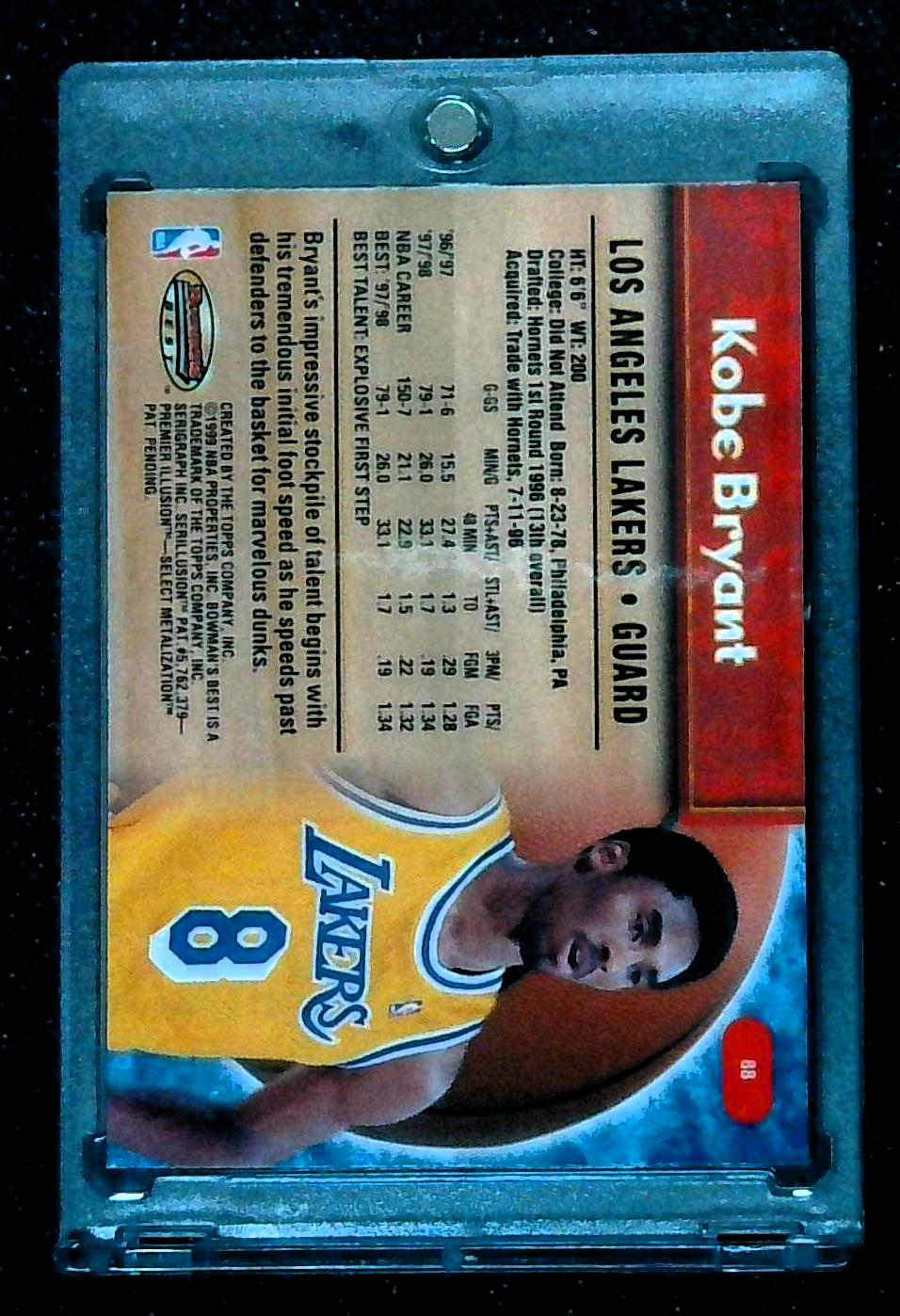 1998-99 Bowman's Best #88 Kobe Bryant