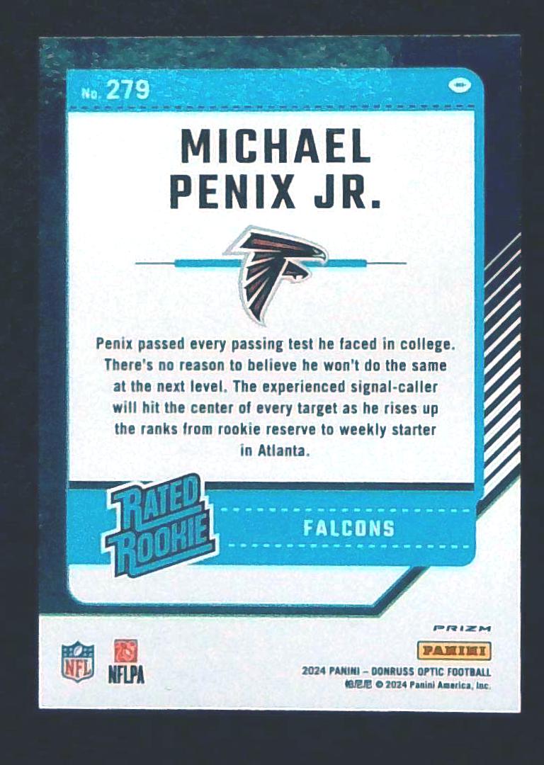 2024 Donruss Optic Holo Michael Penix Rated Rookie
