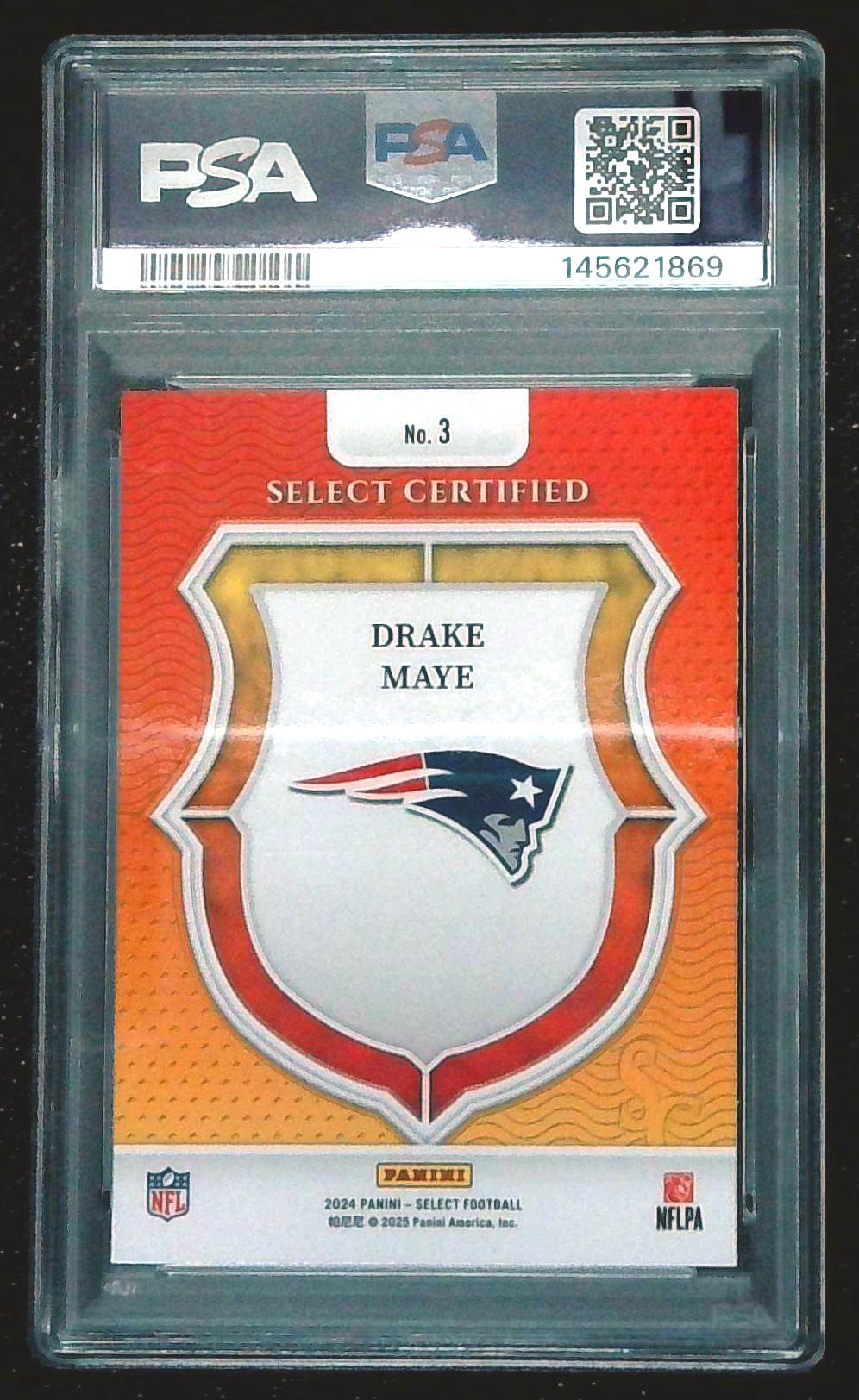 2024 Select Certified Drake Maye Rookie PSA 9