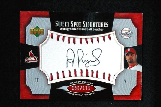 2005 Upper Deck Sweet Spot Signatures Albert Pujols Auto #150/175