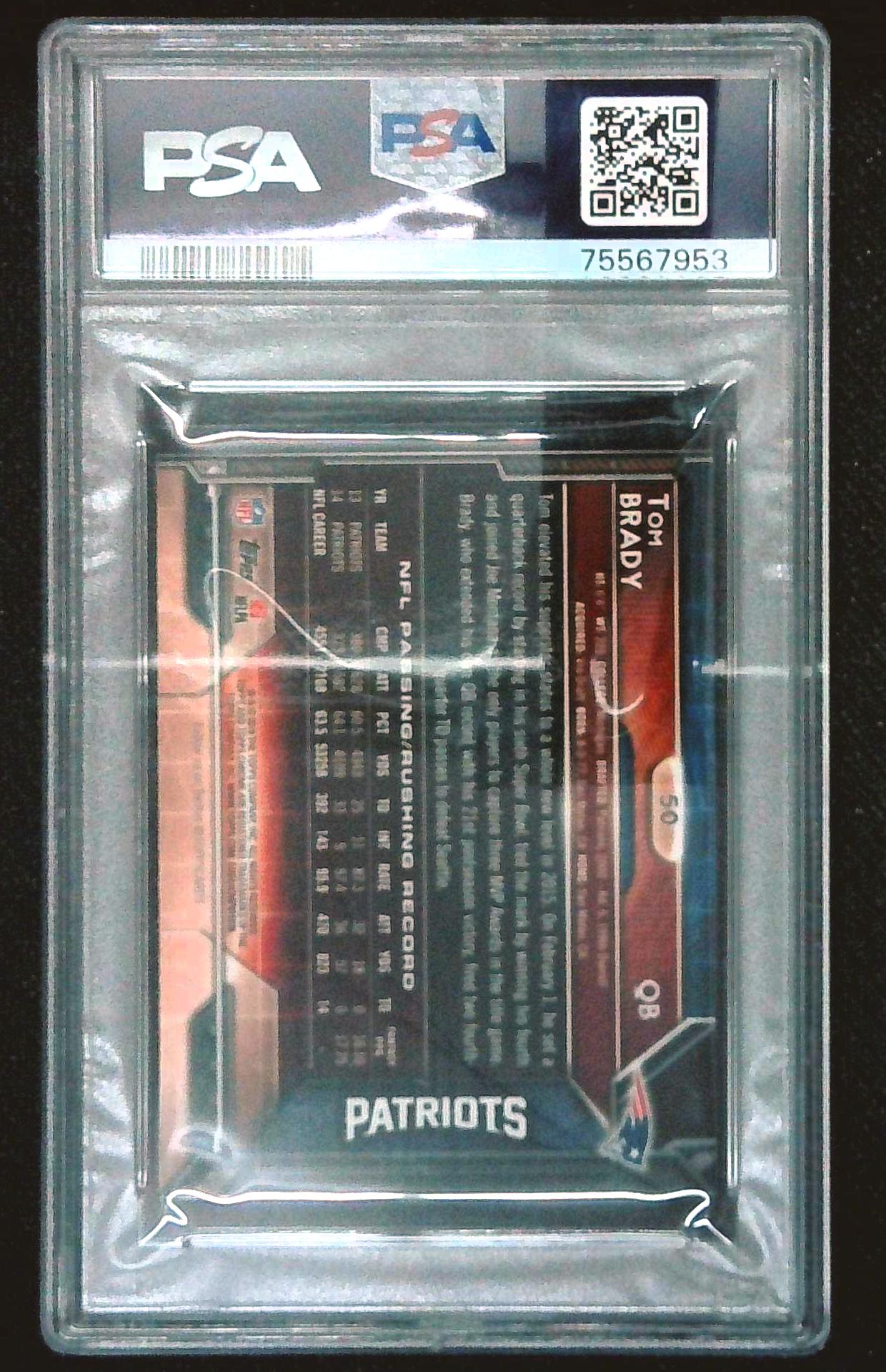 2015 Topps Chrome Mini Tom Brady PSA 10
