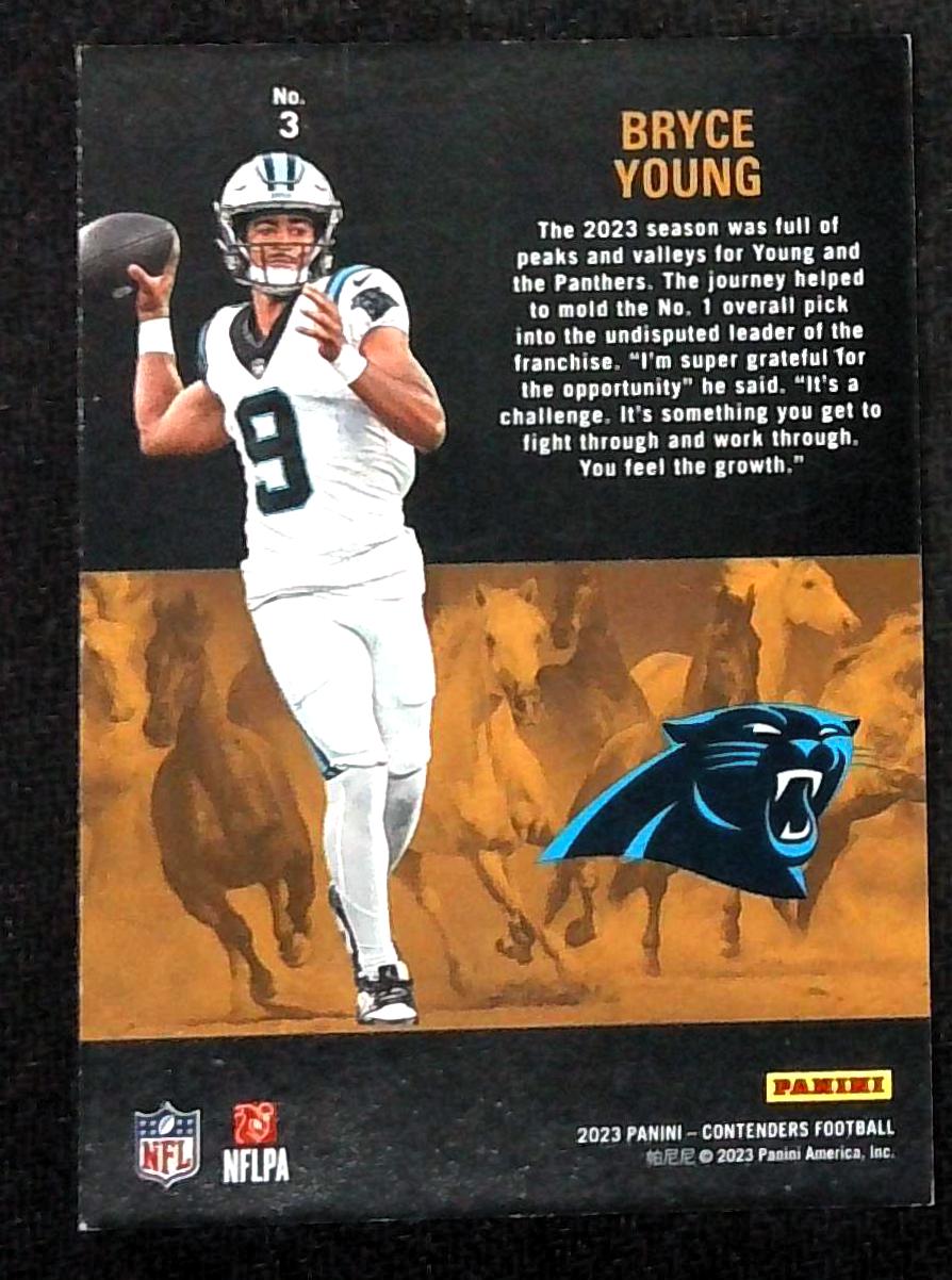 2023 Panini Contenders Rookie Stallions Bryce Young Teal /149