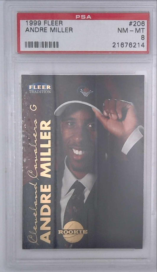 1999-00 Fleer Force Cleveland Cavaliers #206 Andre Miller Rookie PSA 8