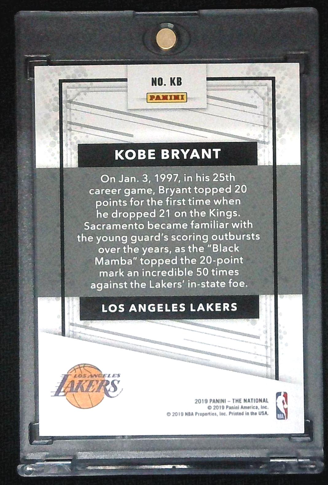 2019 Panini National Convention Legends Kobe Bryant /299