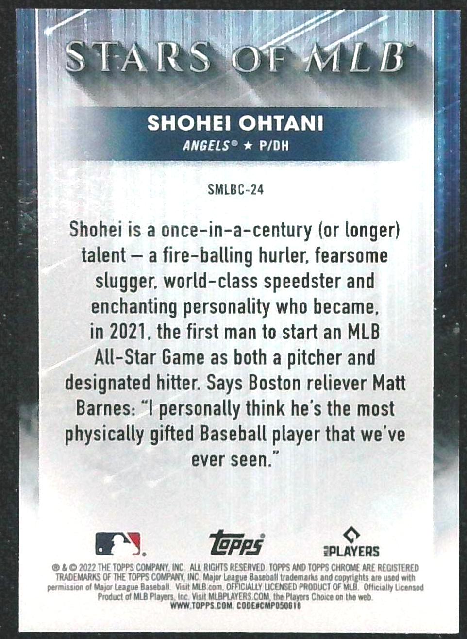 2022 Topps Stars Of MLB Shohei Ohtani #'d /75