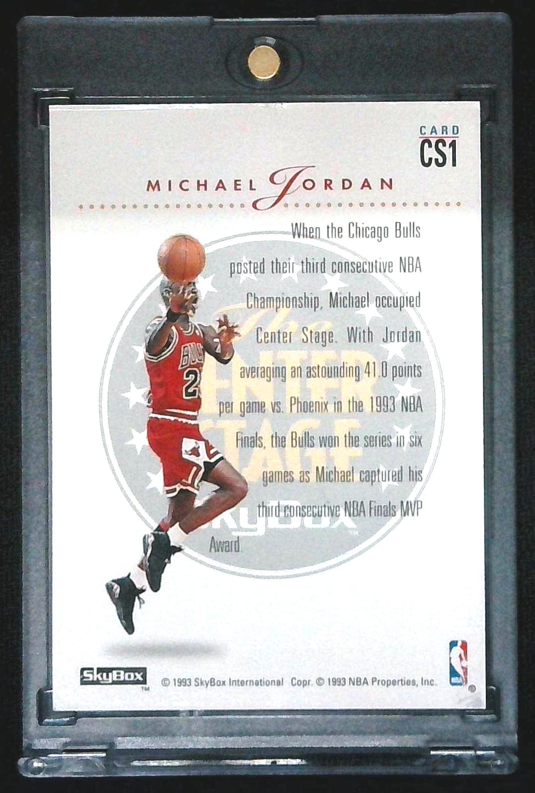 1993-94 Skybox Premium The Center Stage Michael Jordan #CS1