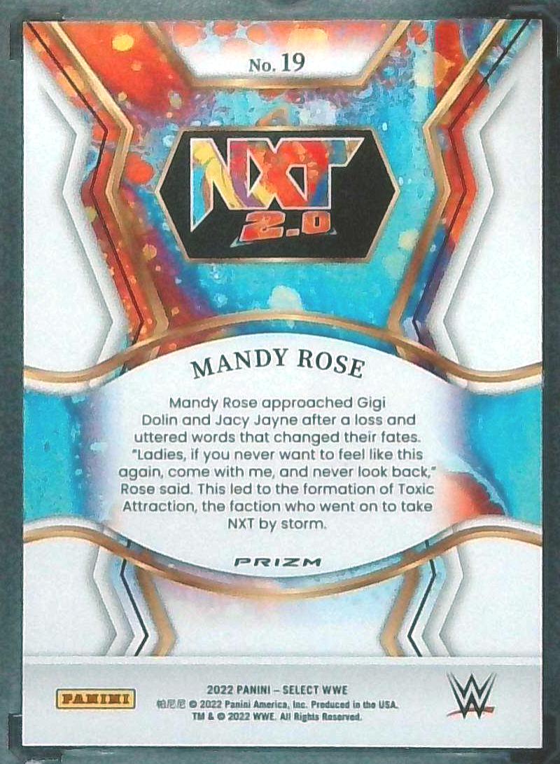2022 Panini Select WWE NXT 20 Flash Prizm Mandy Rose #19
