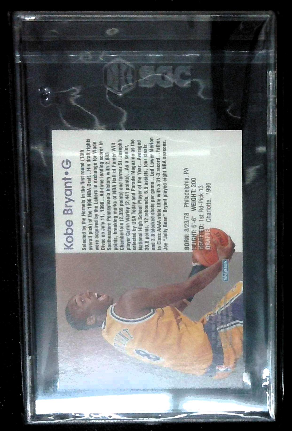 1996-97 NBA Hoops Kobe Bryant Rookie #281 SGC 9.5