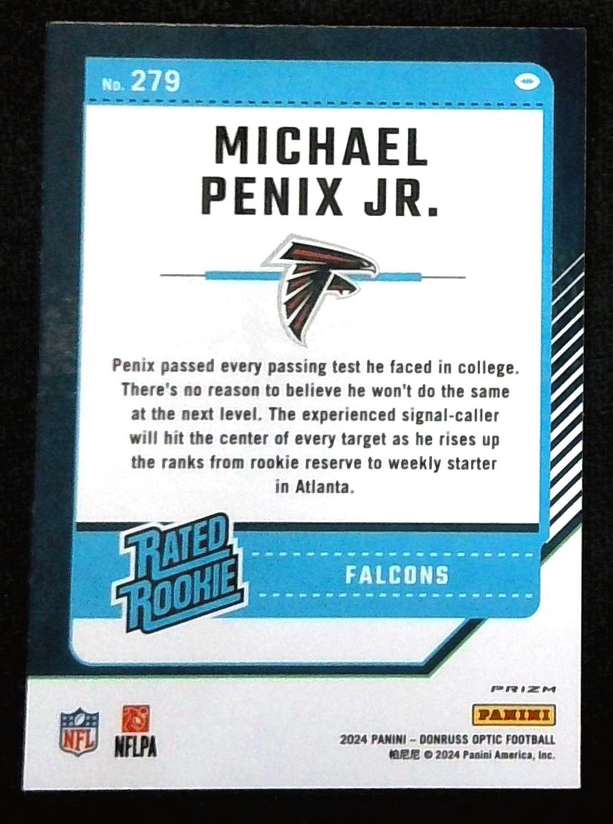 2024 Optic Michael Penix Green Hyper Rated Rookie