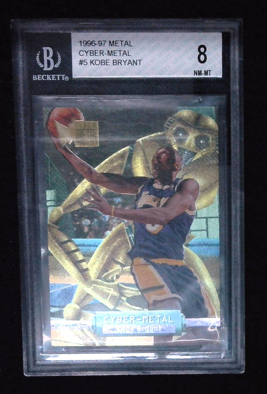 1996-97 Metal Cyber Meter #5 Kobe Bryant BGS 8