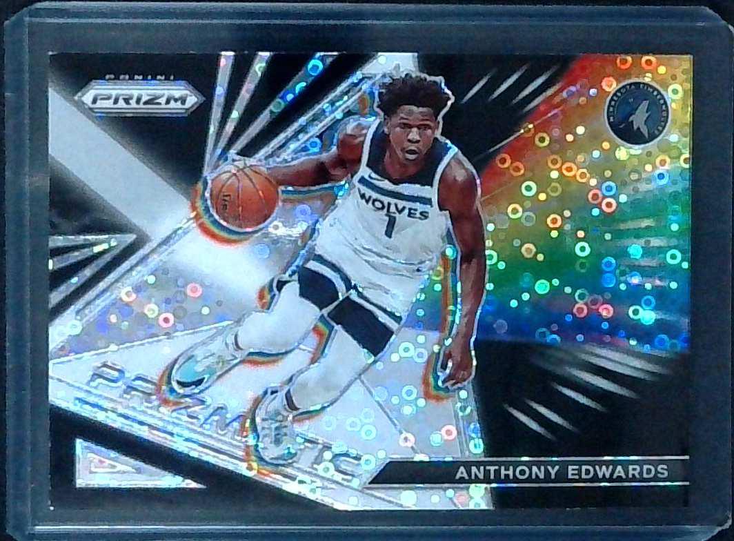 Anthony Edwards 2021-22 Panini Prizm Prizmatic Fast Break Disco