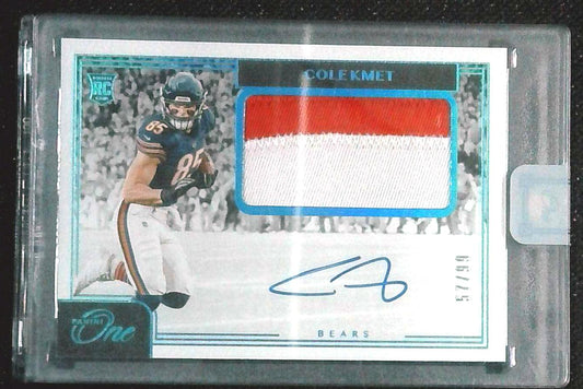 2020 Panini One Rookie Patch Auto Cole Kmet RPA /99
