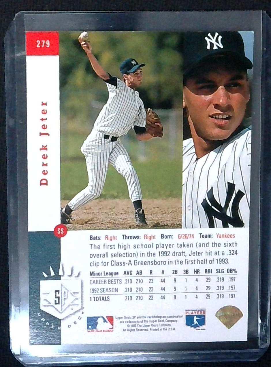 1993 Upper Deck SP - #279 Derek Jeter (RC)