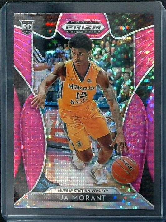 2019-20 Prizm Draft #65 Ja Morant Pink Pulsar Rookie Murray State Grizzlies
