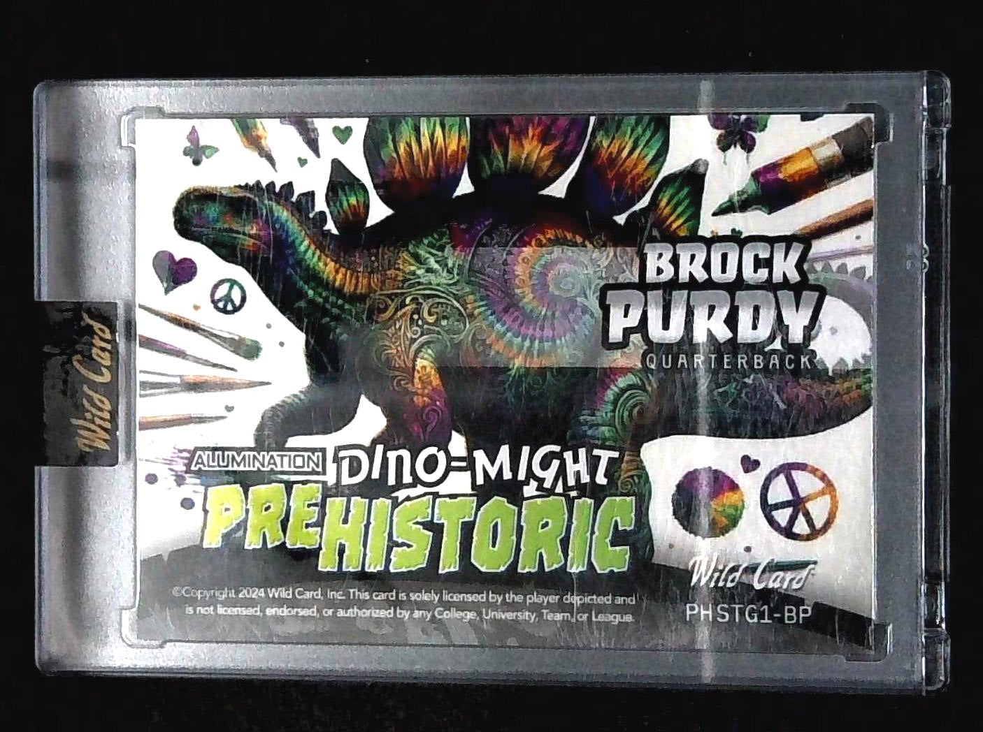 BROCK PURDY 2024 WILD CARD ALUMINATION DINO-MIGHT PRE-HISTORIC RAWYWAVE 08/20