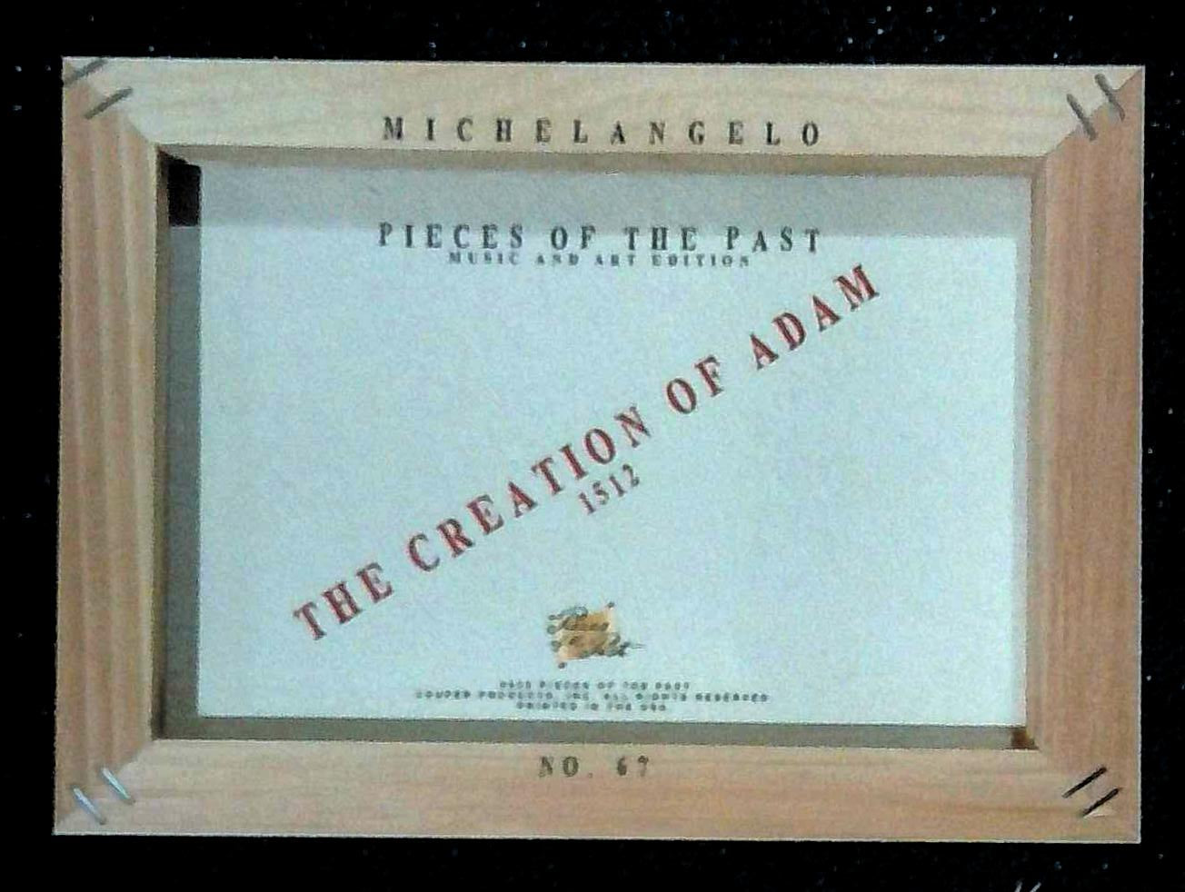 2023 PIECES OF THE PAST MICHELANGELO CREATION OF ADAM ART #67