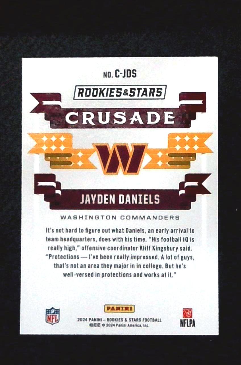 2024 Panini Rookies & Stars - Crusade Jayden Daniels RC Silver Prizm