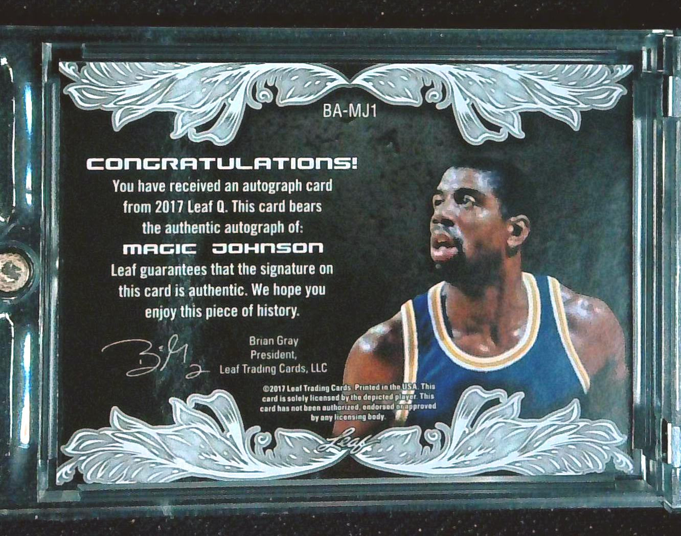 2017 Leaf Q Magic Johnson Auto /10